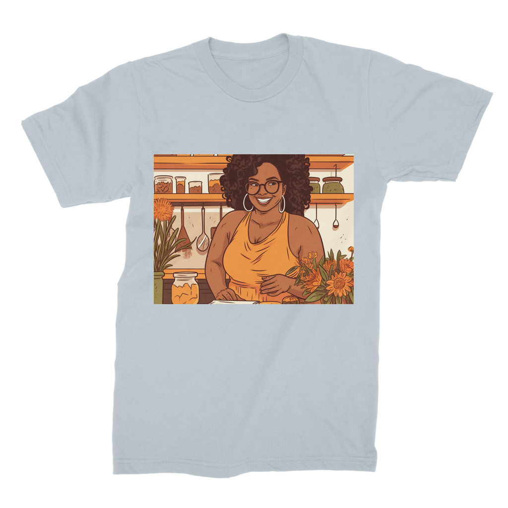|Sunny Melanin Magic | Premium Jersey Adult T-Shirt