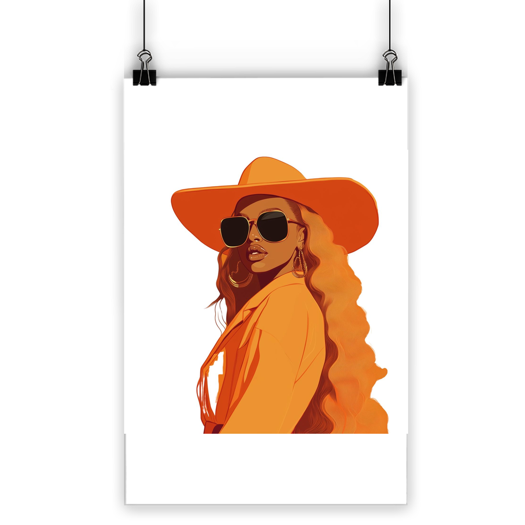 Bey Collection| Orange Diva | #cowboycarter Classic Poster