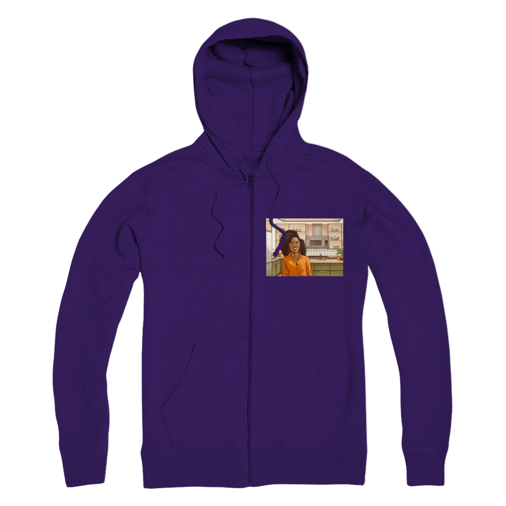 | Rose Melanin Magic | Premium Adult Zip Hoodie