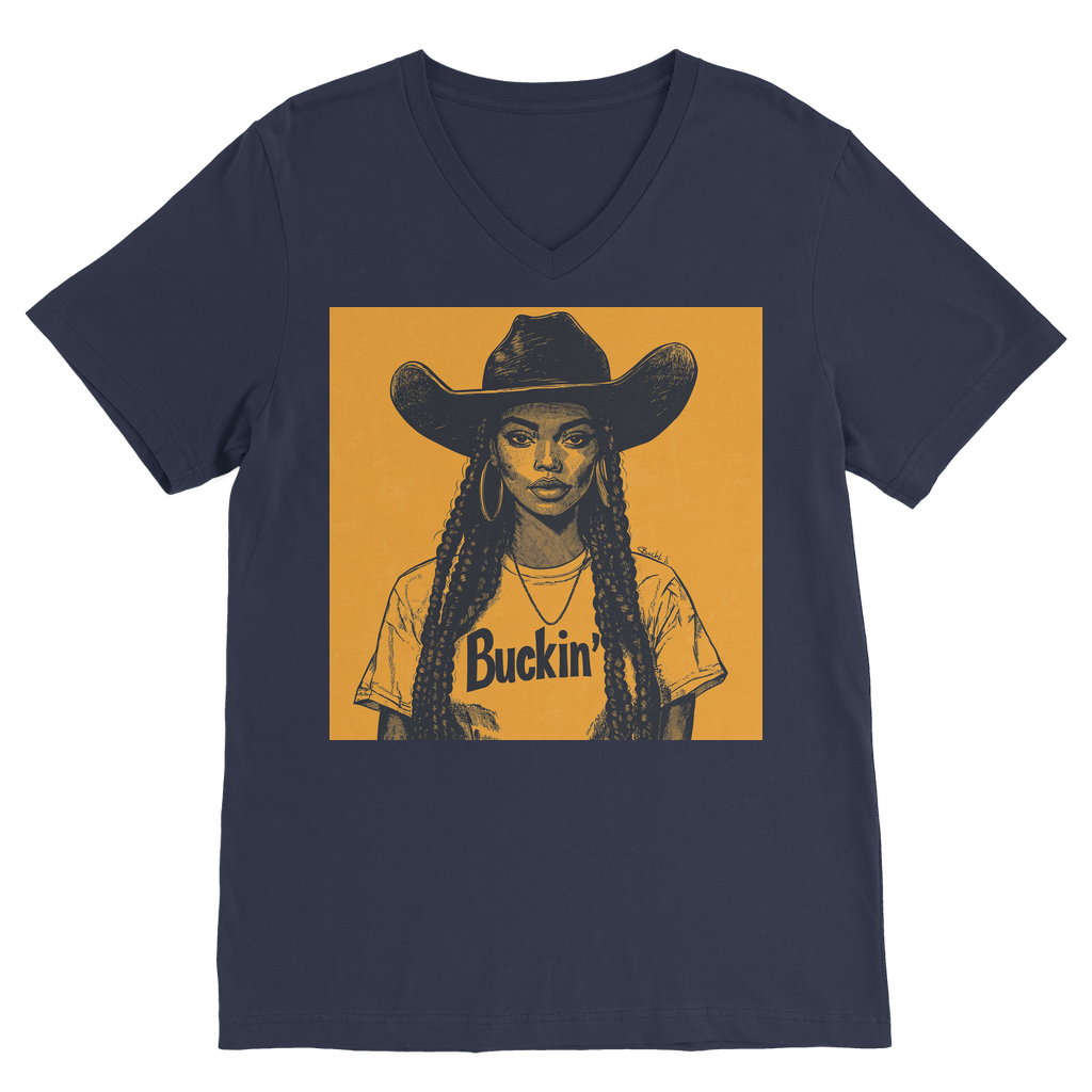 Bey Collection |  Buckin' Premium V-Neck T-Shirt