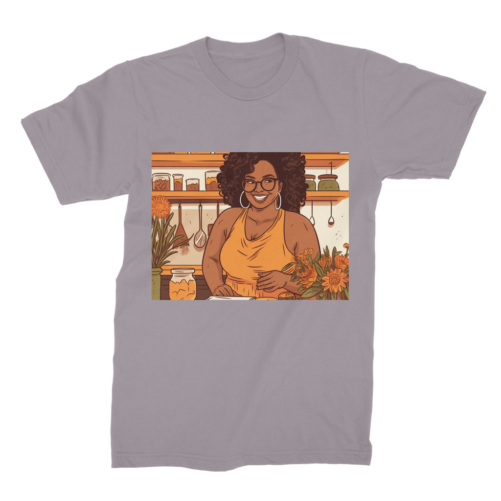 |Sunny Melanin Magic | Premium Jersey Adult T-Shirt