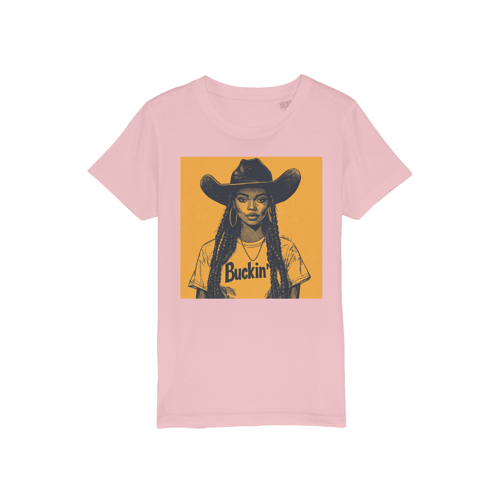 Bey Collection |  Buckin' Organic Jersey Kids T-Shirt