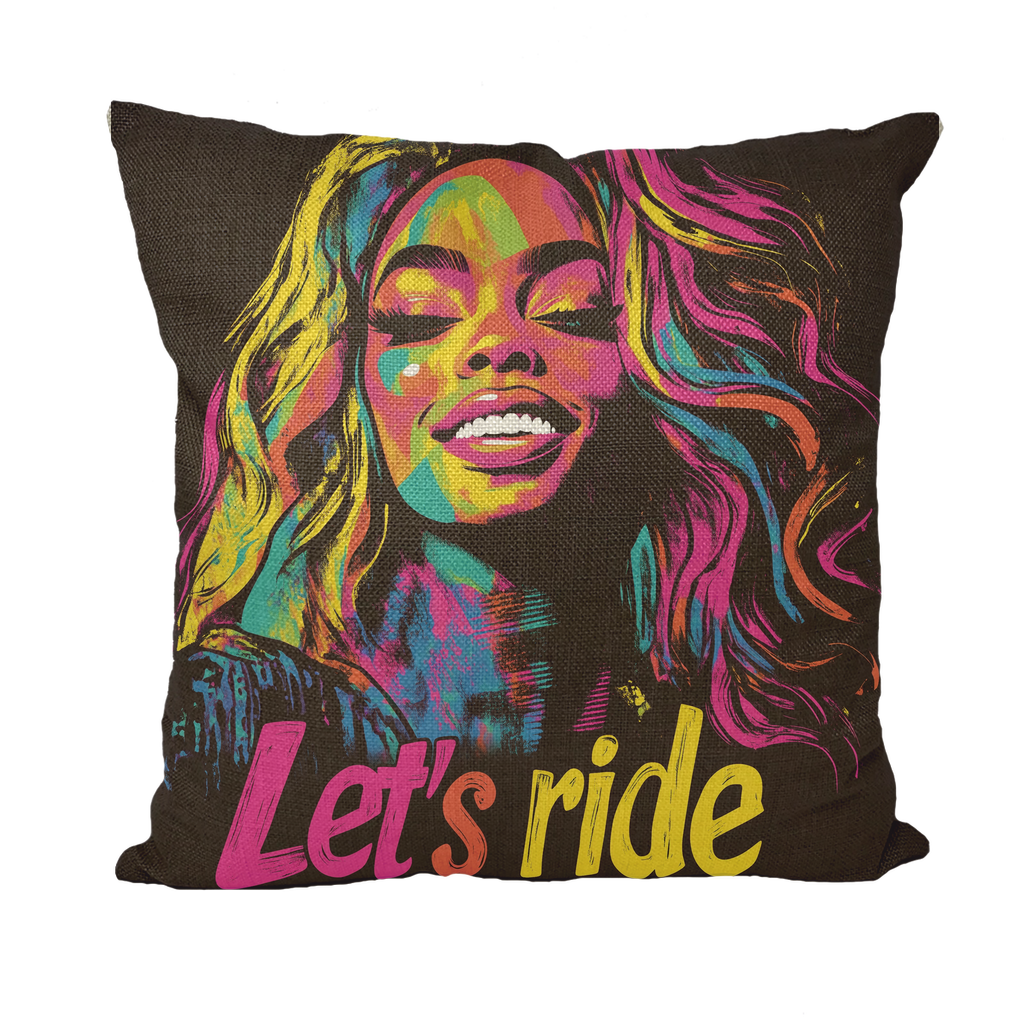 Bey Collection | Neon Bey - Lets Ride Throw Pillows