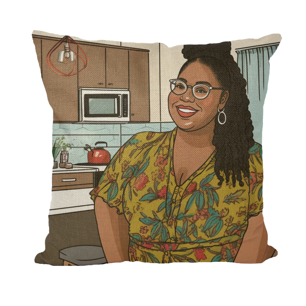 | Everyday Black Girl Magic Collection | Janelle Melanin Magic | Throw Pillow with Insert