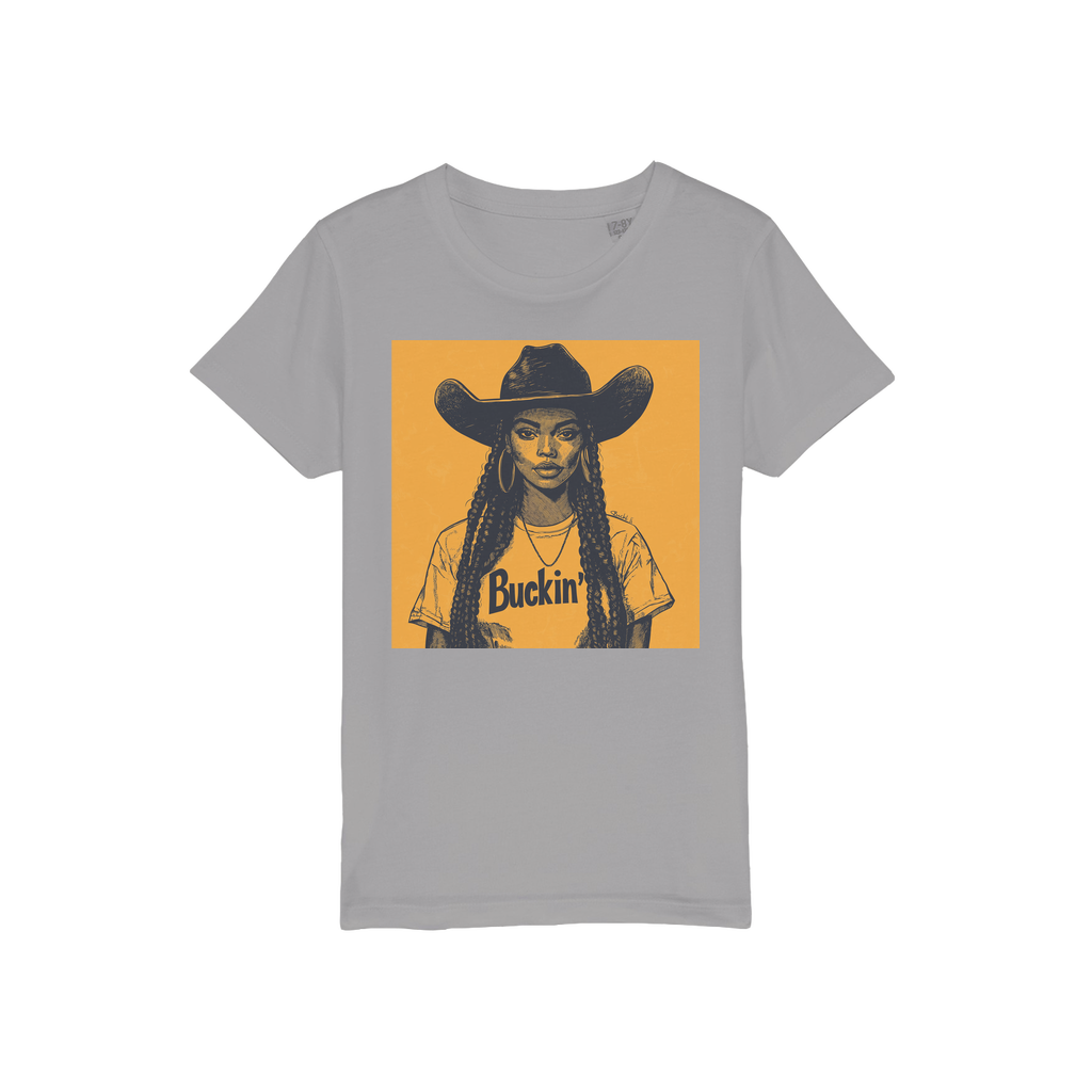 Bey Collection |  Buckin' Organic Jersey Kids T-Shirt