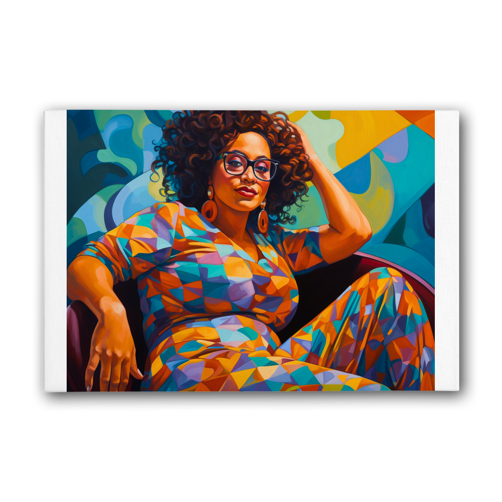 Black In Tech Collection | Maiya | Premium Stretched Canvas