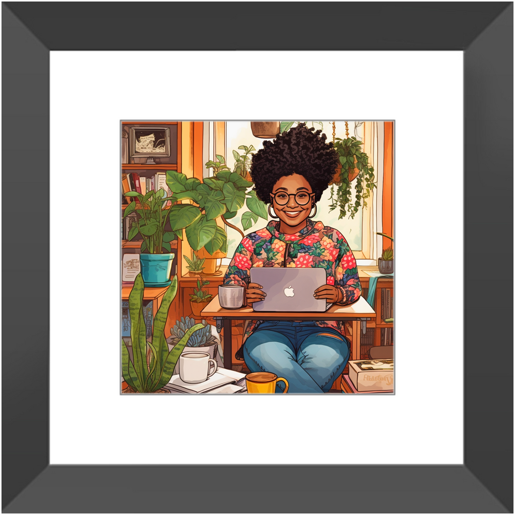 Black In Tech | Asha | Framed Prints