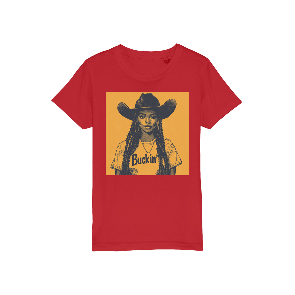 Bey Collection |  Buckin' Organic Jersey Kids T-Shirt