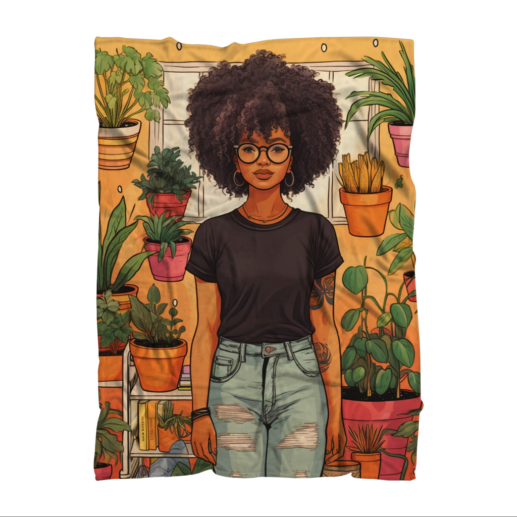 Plant Mom Collection | Tequlia Sunrise | Sublimation Throw Blanket