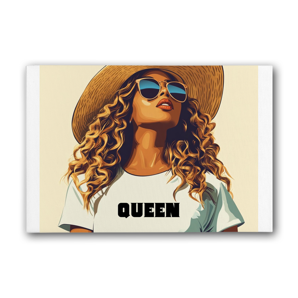 Bey Collection| Queen | #Cowboycater| Premium Stretched Canvas