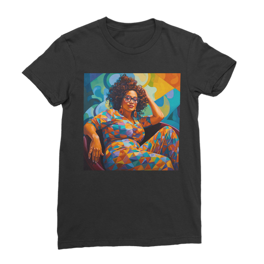 Black In Tech Collection | Maiya | Premium Jersey Women's T-Shirt